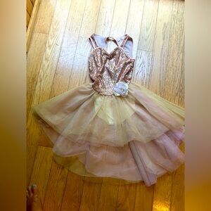 Weissman Pink and Gold Dance Costume Tutu